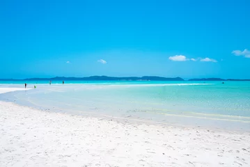 Rideaux velours Whitehaven Beach, île de Whitsundays, Australie Whitehaven Beach is on Whitsunday Island. The beach is known for its crystal white silica sands and turquoise colored waters. Autralia, Dec 2019