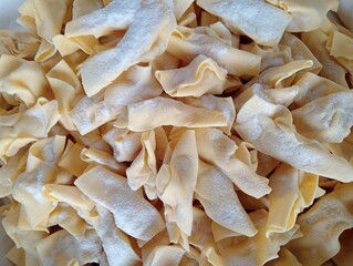 close up of pasta