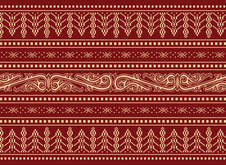 TRADITIONAL ORNAMENT OF BATAKNESE, TRADITIONAL FABRIC CALLED ULOS, PATTERN, BACKGROUND, NORTH OF SUMATERA