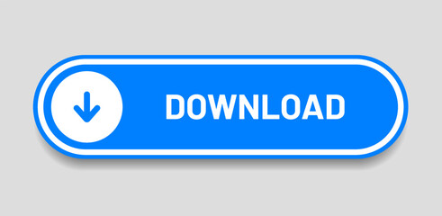 3D download button icon. Upload icon. Down arrow bottom side symbol. Click here button. Save cloud icon push button for UI UX, website, mobile application.