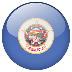 Minnesota flag button.
