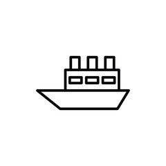 ship icon vector sign