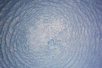 Obraz premium Abstract blue water ripple wave background