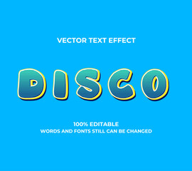 Vector editable text effect
