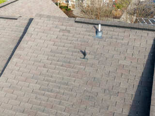 Drone Photos of Shingle Roof Inspection