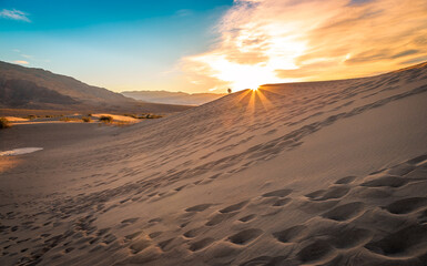 Last Light on the Dunes, Mesquite Flat Sand Dunes, Death Valley National Park, California