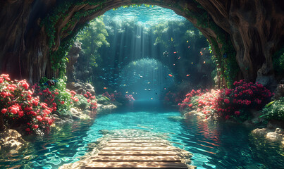 Create enchanting backdrops with underwater themes and magical sea creatures