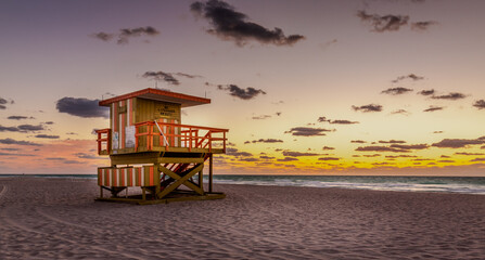 Miami Beach lifeguard tower