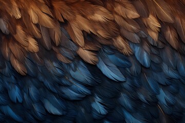 Obraz premium bird feathers background pattern, banner, wings background picture, seamless background