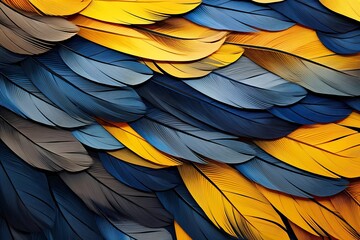 Fototapeta premium bird feathers background pattern, banner, wings background picture, seamless background