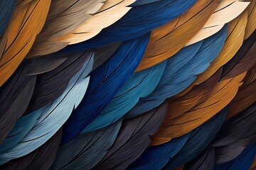 Obraz premium bird feathers background pattern, banner, wings background picture, seamless background