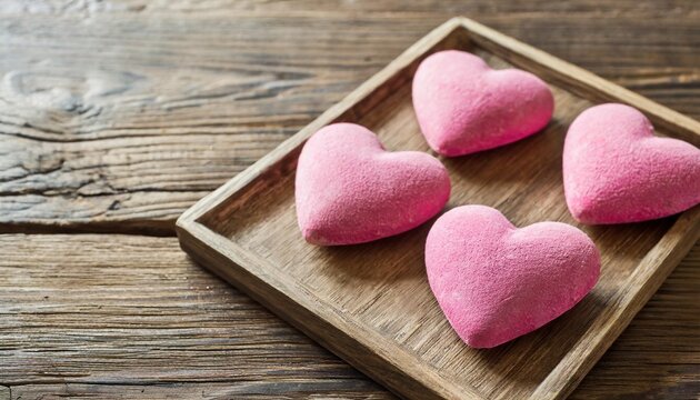valentine s day pink hearts