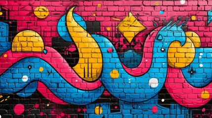 Obraz premium Graffiti Pop Art Background