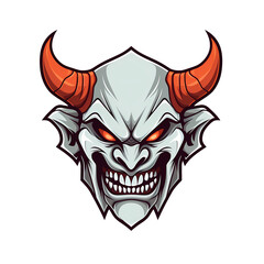 demon head art illustrations for stickers, tshirt design, poster etc
