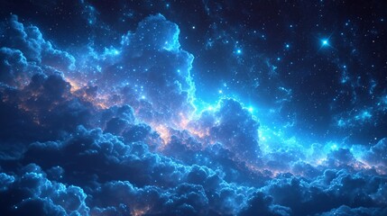 Fototapeta na wymiar Starry Night Sky Background