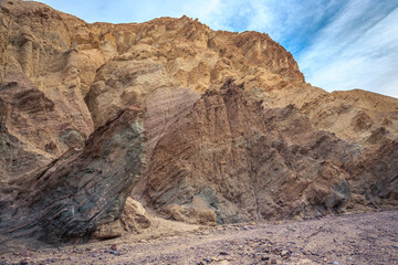 Golden Canyon Colorful Formations, Death Valley National Park, Furnace Creek, California