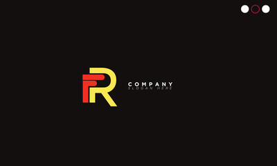 FR Alphabet letters Initials Monogram logo RF, F and R