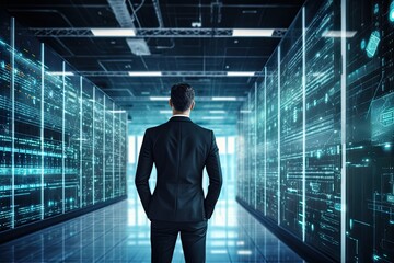Fototapeta premium Signifies reliability in tech solutions, confidence in innovations, and dependable technology