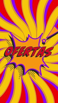 Ofertas en pop arte para redes o anuncios de descuentos