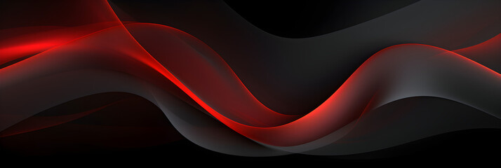 Dark grey black abstract background with red glowing lines design for business, social media, advertising event. modern technology innovation concept background banner