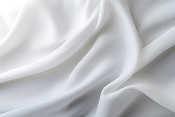 Obraz premium white satin fabric background banner
