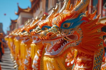 Chinese dragon statue