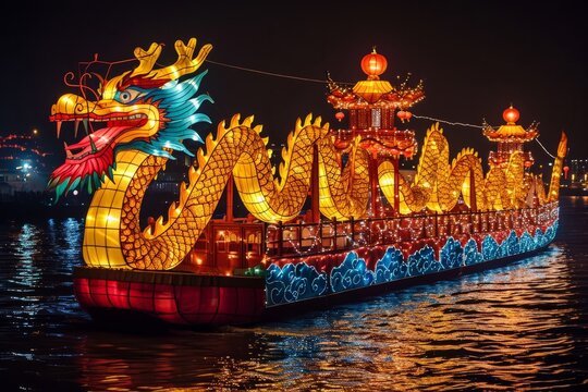 Dragon themed Lantern River Cruise for the Chinese New Year of the Dragon