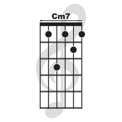 Cm7  guitar chord icon