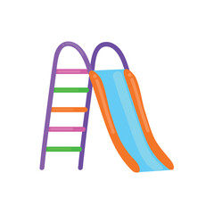 Playground slide icon clipart logotype avatar isolated vector illustration