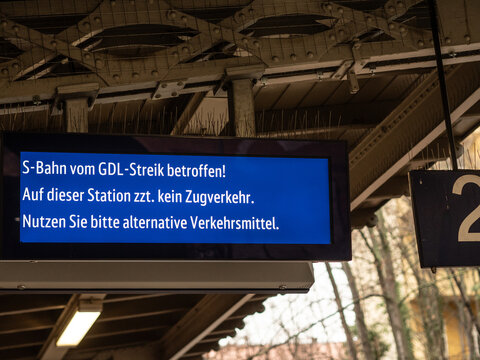 S-Bahn vom GDL-Streik betroffen