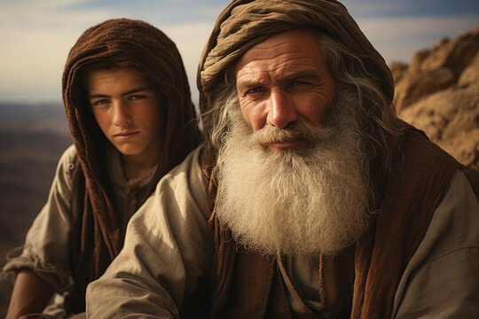 Abrahamic trial: tale of attempted sacrifice, Abraham's profound test faith obedience in offering Isaac to God on Mount Moriah, unraveling divine narrative of devotion and providential intervention.