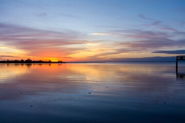 Bayfront Park at sunset in Daphne, Alabama