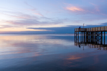 Bayfront Park at sunset in Daphne, Alabama