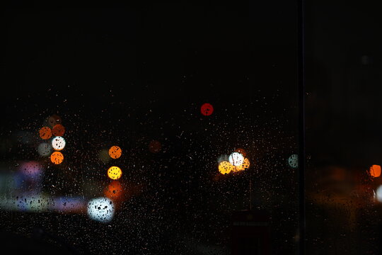 Lampadas - Luz - Vidro - Chuva - Textura