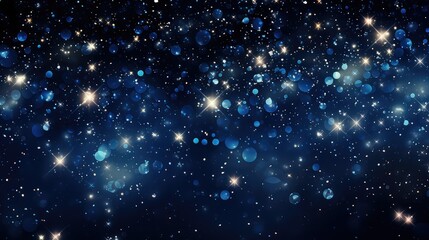 Fototapeta premium shine glitter stars background illustration celestial night, galaxy twinkle, luminous cosmic shine glitter stars background