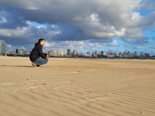 Praia e cidade