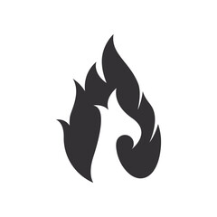 Fire flame Logo Template vector icon Oil, gas and energy logo