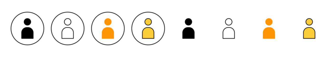 User Icon set vector. person sign and symbol. people icon.