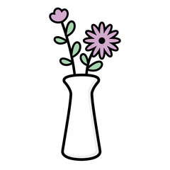 Flower in pot vector illustration 