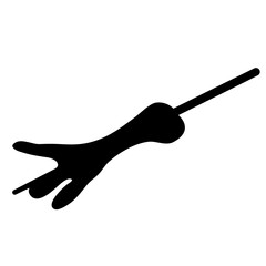 Silhouette Satay Angkringan Vector Illustration