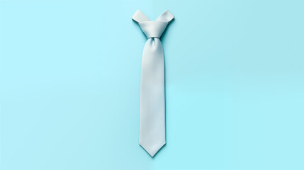 blue tie on soft background