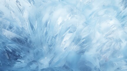 winter crystal ice background illustration frost snow, shimmer sparkle, glisten clear winter crystal ice background - obrazy, fototapety, plakaty