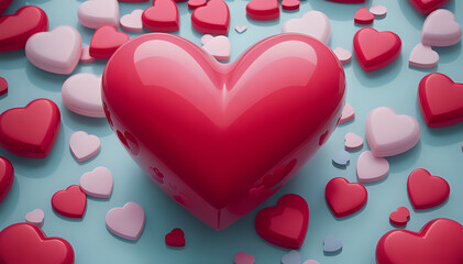 Obraz premium valentine hearts background