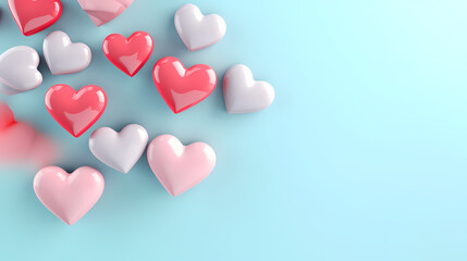 Romantic heart-shaped Valentine's Day background, symbolizing Valentine's Day, wedding, love