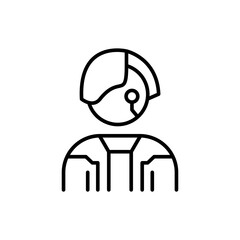 Cyberpunk outline icons, minimalist vector illustration ,simple transparent graphic element .Isolated on white background