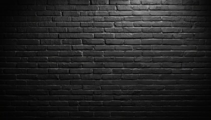 Many bricks are used on the surface of the black wall. or old black brick wall abstract pattern. beautiful dark background.