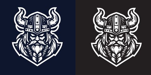 editable Head viking logo suitable for e sport logo