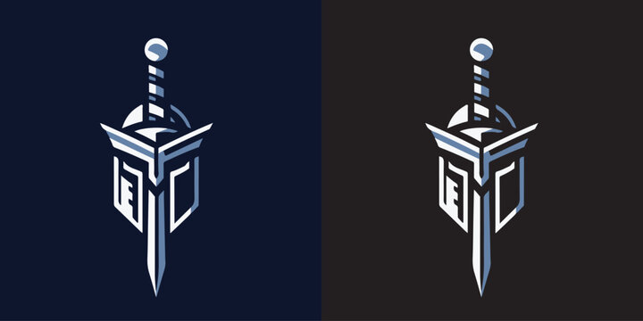 editable warrior mask logo suitable for e sport logo