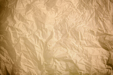 Crumpled old paper as background. Texture of parchment