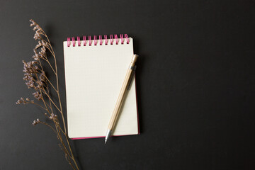 Little notepad paper with pencil for taking notes